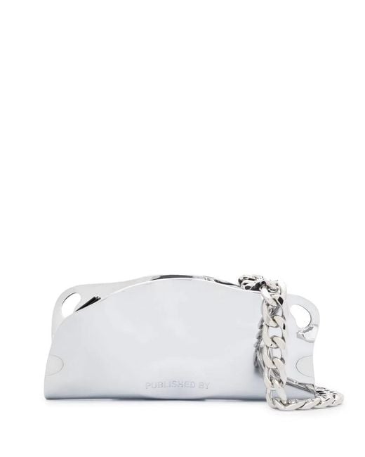 PUBLISHED BY White Mayzie Chrome Shoulder Bag