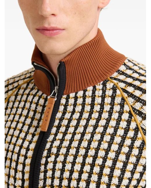 Marni Black Zip Sweatshirt for men