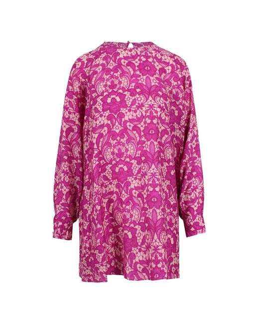 Gianluca Capannolo Pink Floral Print Dress