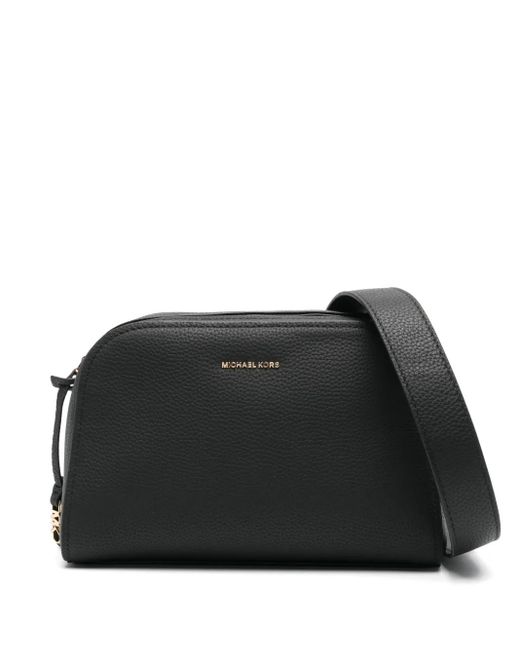 MICHAEL Michael Kors Black Small Logo-Lettering Cross Body Bag