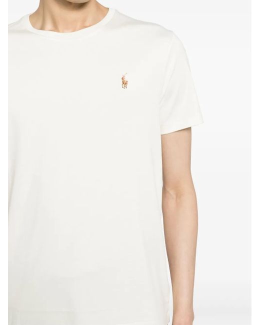 Polo Ralph Lauren White Short-Sleeve Cotton T-Shirt for men