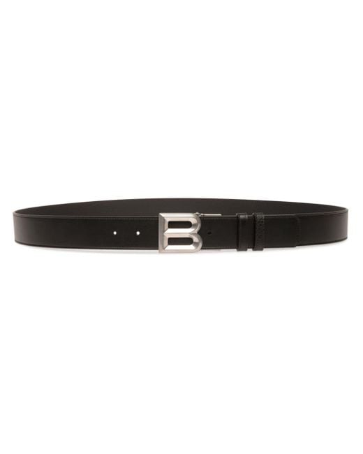 Bally Black Logo-buckle Leather Belt for men
