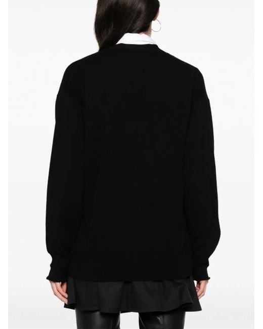 Stella McCartney Black Cardigan Mit Logo