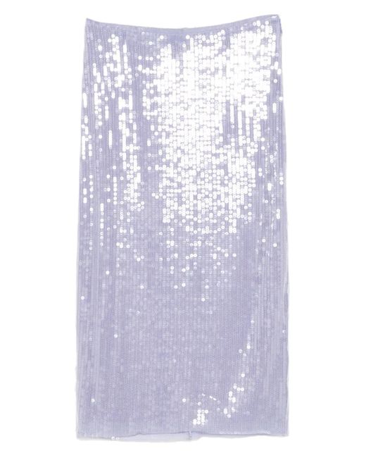 Monse スパンコール ペンシルスカート Purple