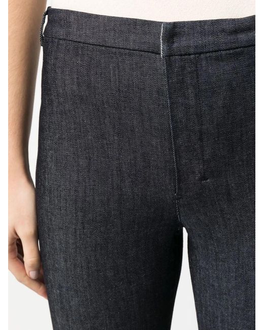 Max Mara Blue Cropped Bootcut Jeans