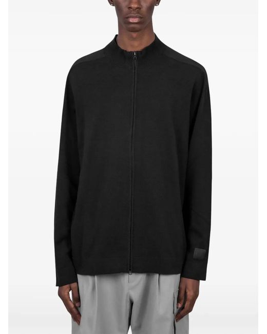 C P Company Black Zip-Fastening Cardigan for men