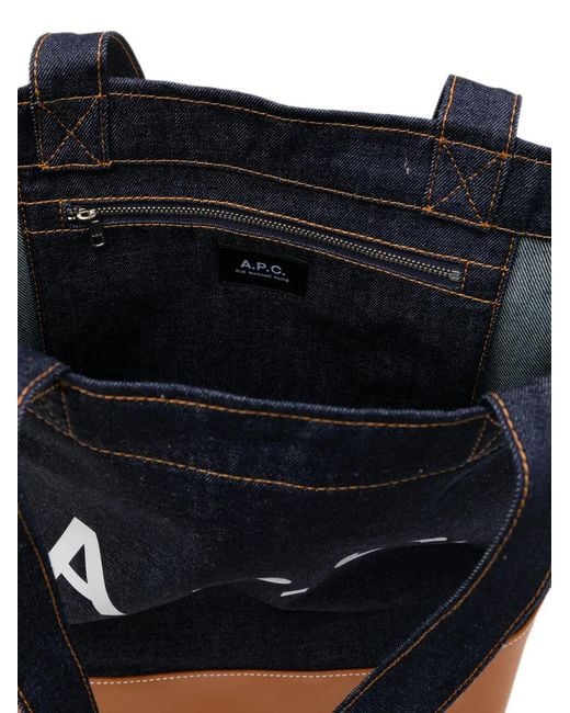 A.P.C. Blue Axel Tote Bag