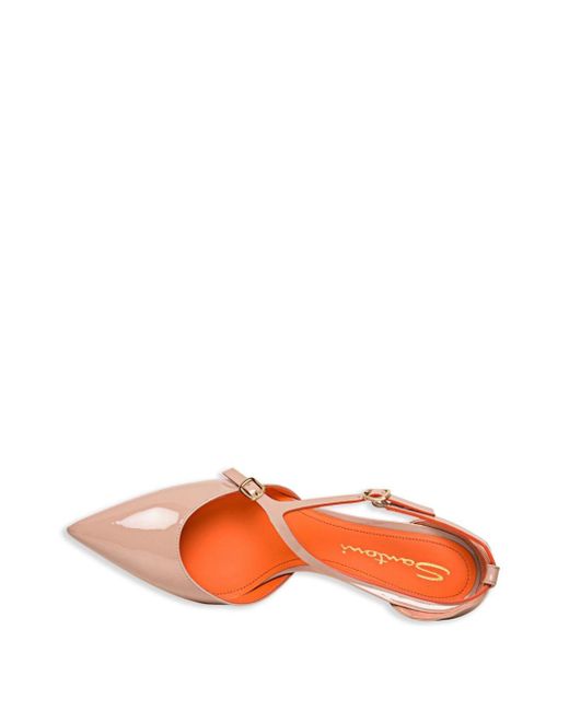 Zapatos de tacón con puntera en punta Santoni de color Pink