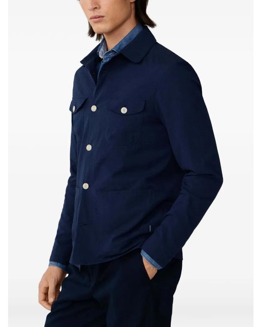 Hackett Blue Seersucker Jacket for men