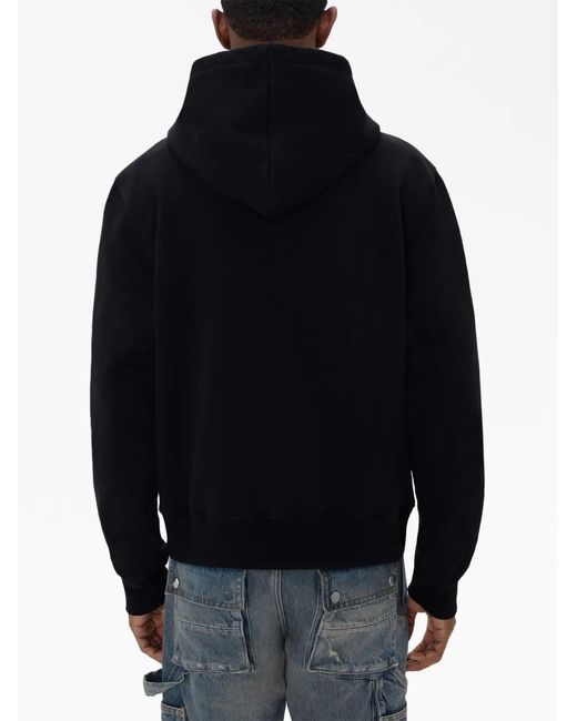 Amiri Black Graphic Print Hoodie for men
