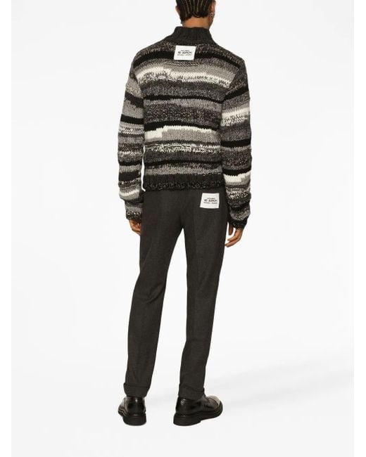 Dolce & Gabbana Gray Tailored Trousers for men