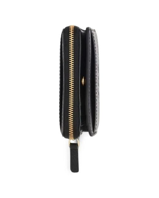 Marc Jacobs Black Mini Logo-Embossed Wallet