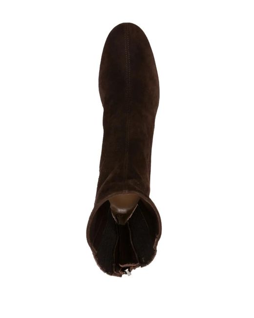 Aquazzura Brown Saint Honore Suede Ankle Boots