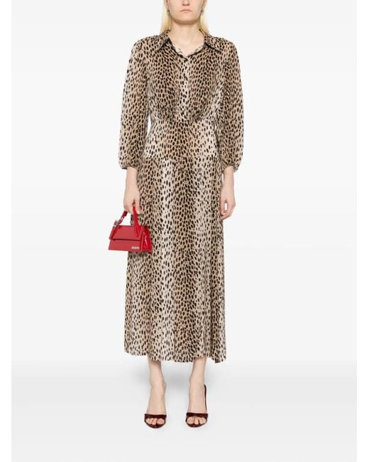 Rixo Natural Maddison Dress