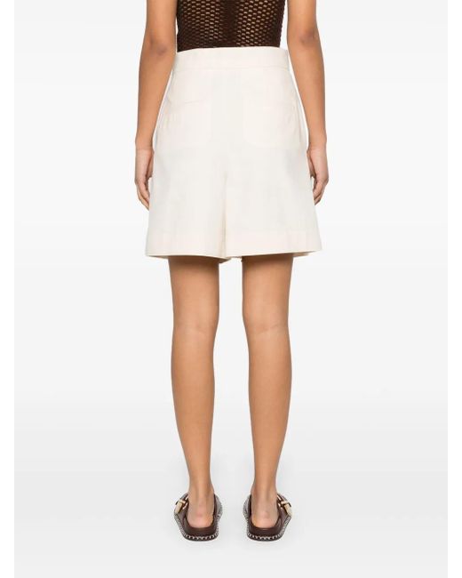 A.P.C. Natural Orlane Cotton Shorts