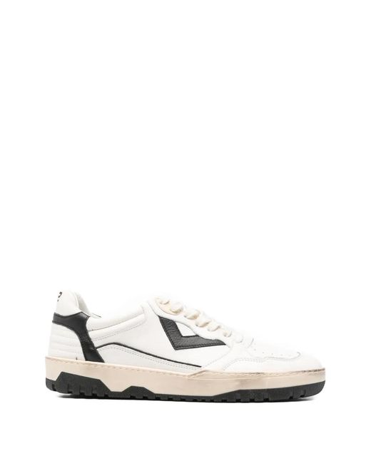 4b12 White Olimpia Panelled Sneakers for men