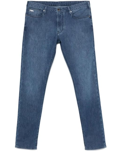 メンズ Emporio Armani スリムジーンズ Blue
