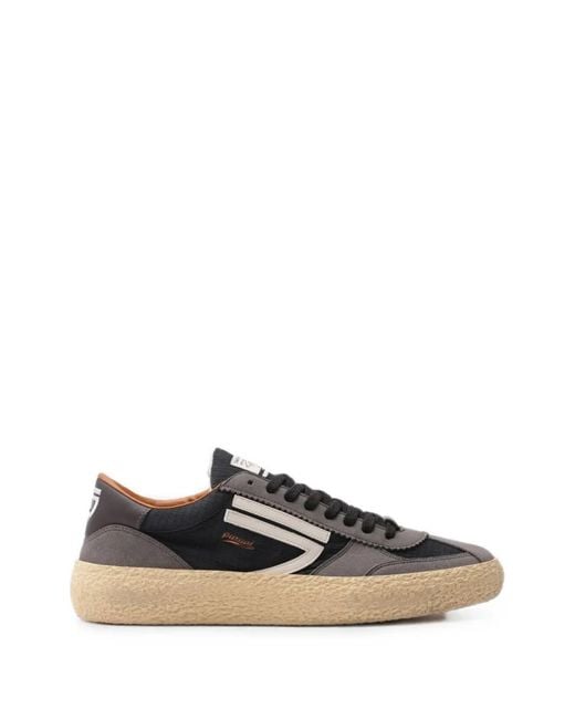 PURAAI Black Ripstop Textured-Sole Sneakers for men