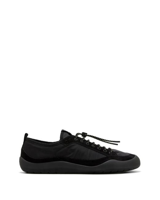 Prada Black Suede Lace-Up Sneakers for men