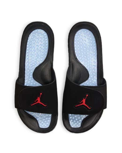 Nike Black Hydro 5 "Metallic" Slides for men