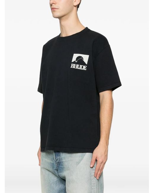 Rhude Black Moonlight Pack T-Shirt for men