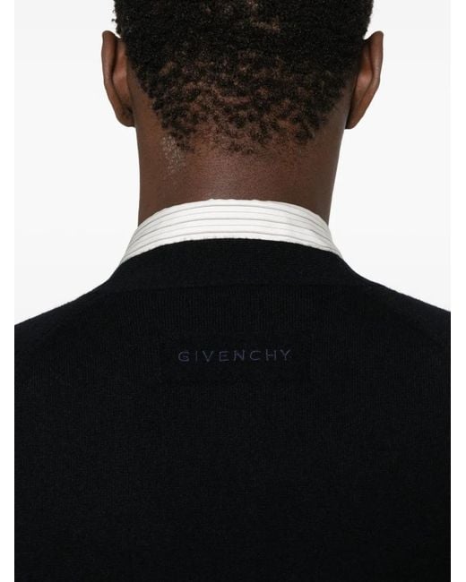 Givenchy Black V-Neck Cardigan for men