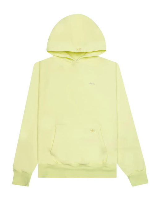 Felpa Con Cappuccio E Logo di Advisory Board Crystals in Yellow da Uomo