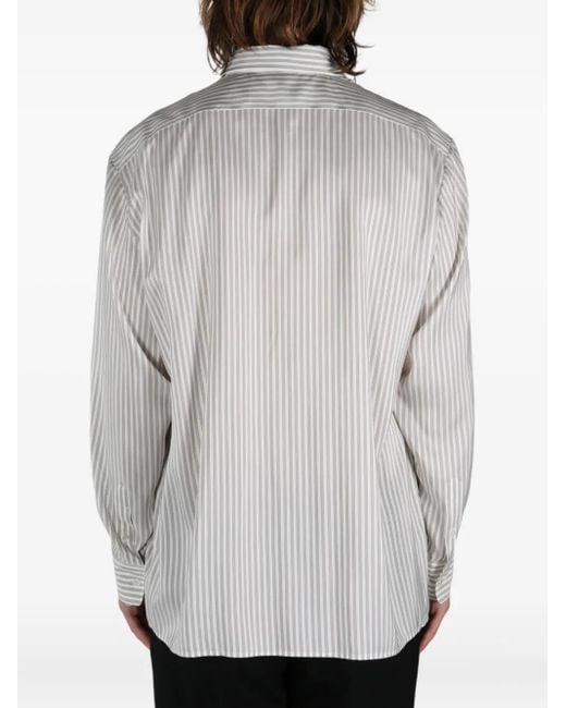 The Row Gray Striped Shirt for men