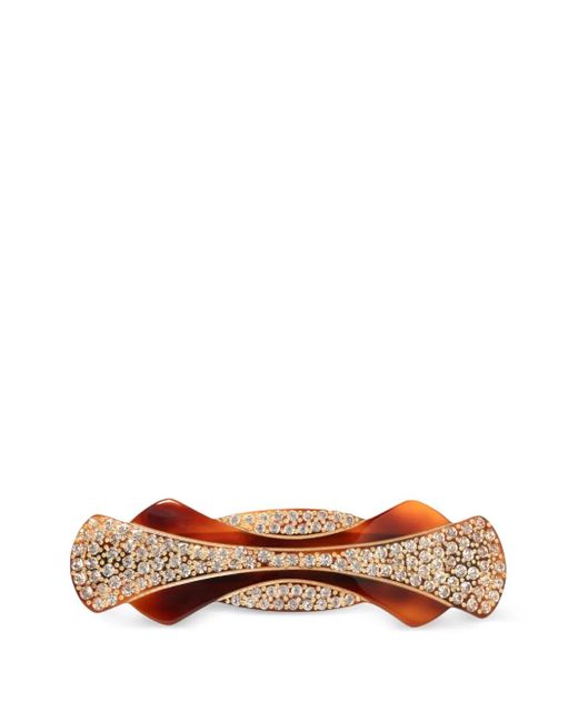 Jennifer Behr Brown Ariane Crystal-Embellished Barrette