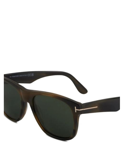 Tom Ford Green Square-Frame Sunglasses