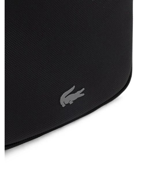 Lacoste Black Logo-Plaque Belt Bag