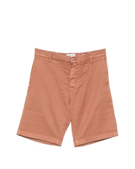 Jacob Cohen White Logo-Patch Cotton-Blend Shorts for men