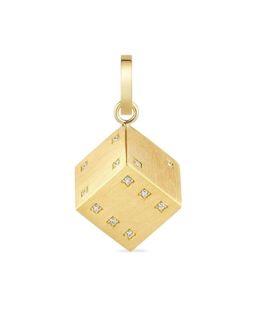 Marie Lichtenberg Metallic 18K Dado Diamond Charm