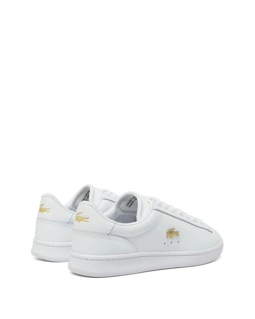 Lacoste White Logo Leather Sneakers