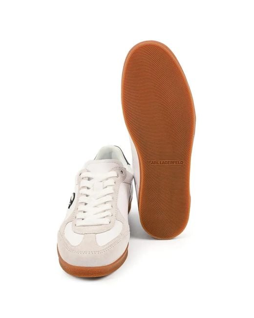 Karl Lagerfeld White Karl-Patch Sneakers