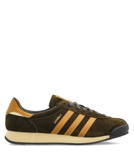 Adidas Green Samoa Ii Spzl Suede Sneakers for men