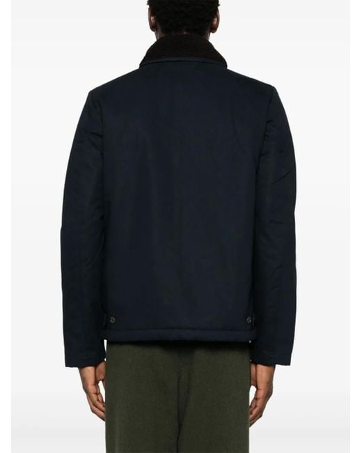 Barba Napoli Blue Mélange-Effect Blazer for men