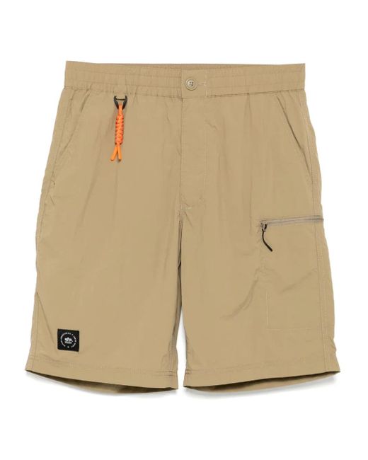 Izzue Natural Logo-Patch Shorts for men