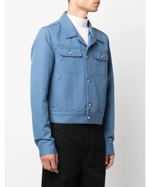 MM6 by Maison Margiela Blue Button-Down Denim Jacket