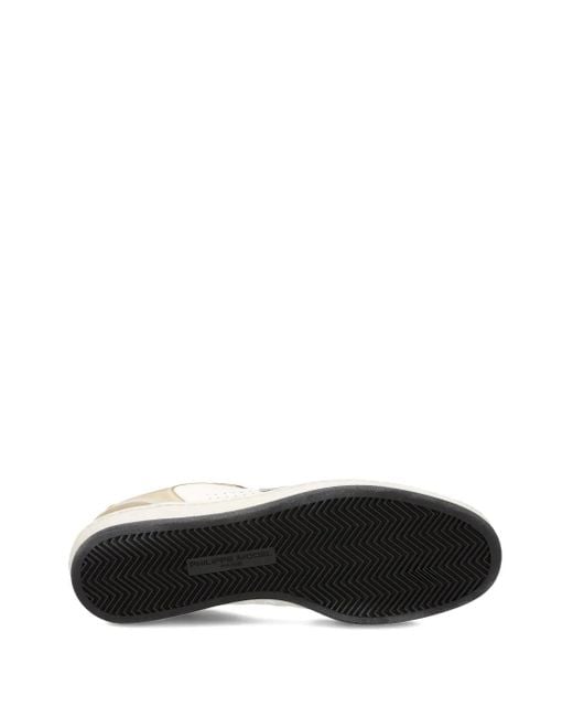 Philippe Model White Leather Sneakers