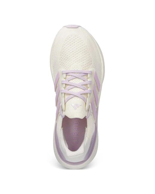 Adidas White Ultraboost 5 Lace-Up Sneakers
