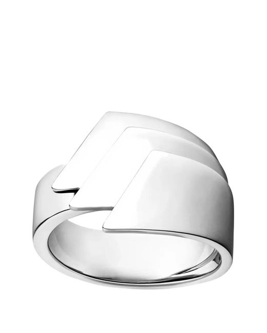 Kinraden White Unity Three-Layer Ring