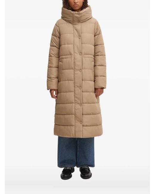 Barbour Natural Button-Fastening Padded Coat