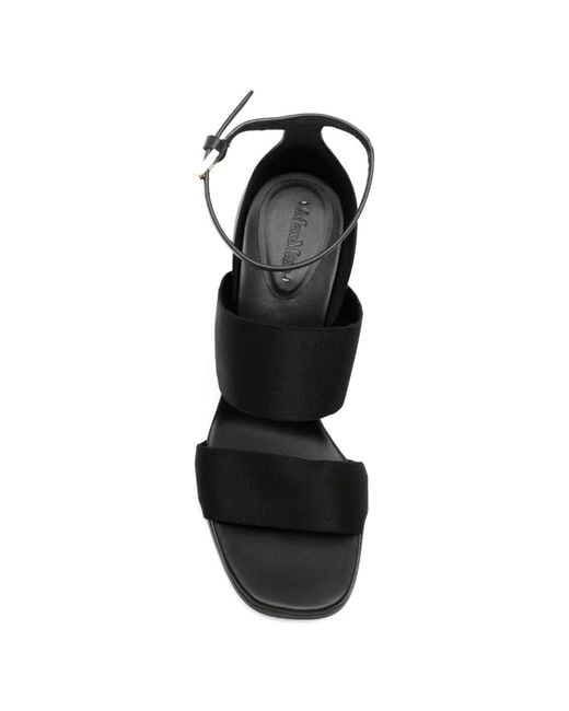 Max Mara Black Ankle-Strap Sandals