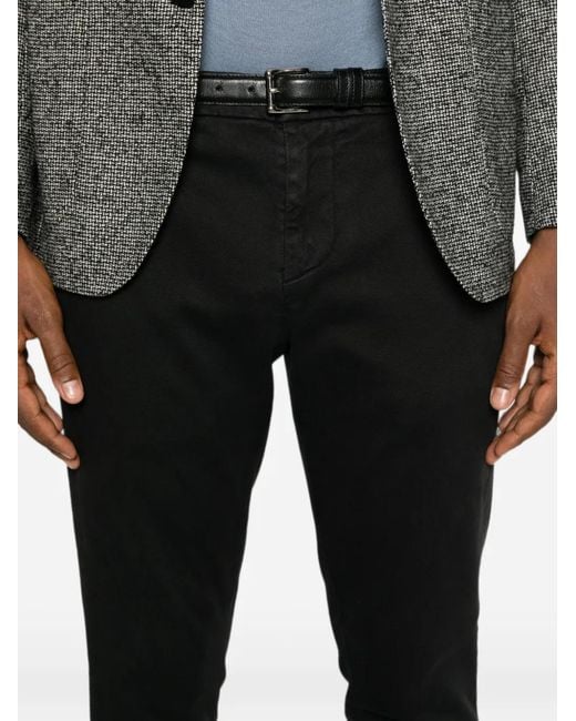 Dondup Black Slim-Fit Trousers for men