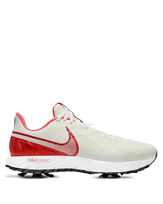 Nike White React Infinity Pro Golf Sneakers for men