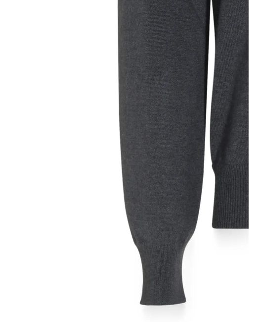 Malo Blue Crew-Neck Cashmere Sweater for men