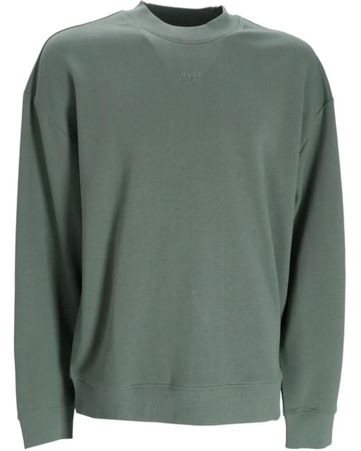 HUGO Sweatshirt mit Logo-Print in Green für Herren