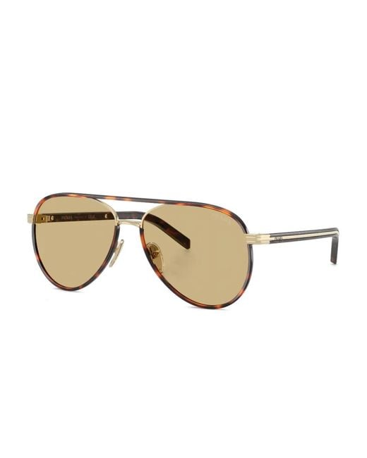 Prada Natural Pilot-Frame Sunglasses