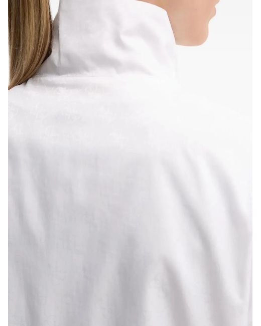 Guess White Zip-Front Jacket